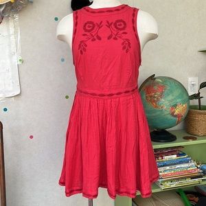 Free people birds of a feather embroidered dress 4